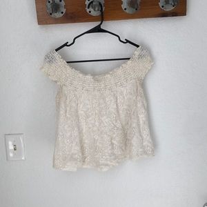 Crotchet off the shoulder top
